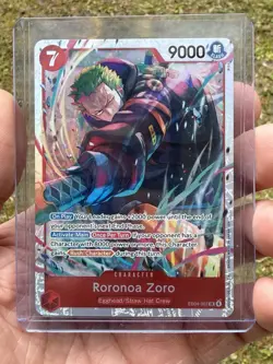 One Piece OP15 Roronoa Zoro - EB04-007 SR Foil - Adventure On Kami's Island Eng. - Image 1