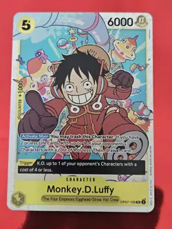 One Piece CCG Monkey.D.Luffy OP07-109 SR 500 Years in the Future English Error - Image 1