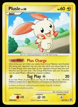 Plusle 36/132 Rare Secret Wonders Pokemon Card - Image 1