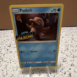 Pokemon Psyduck SM199 Detective Pikachu 70 HP Promo Stamped Holo Card English - Image 1