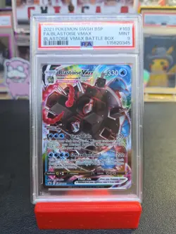 2021 Pokemon Blastoise VMAX PSA 9 Mint Graded - SWSH103 Black Star Promo - Image 1