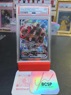 2021 Pokemon Blastoise VMAX PSA 9 Mint Graded - SWSH103 Black Star Promo - Image 3
