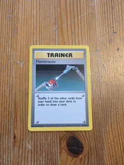 Pokemon TCG Trainer Card Maintenance 83/102 Base Set - Image 1