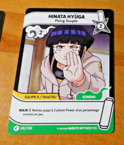 NARUTO MYTHOS 1ST ED EDITION CARD GAME CARTE HINATA 30/130 FR TCG MINT 2026 - Image 1
