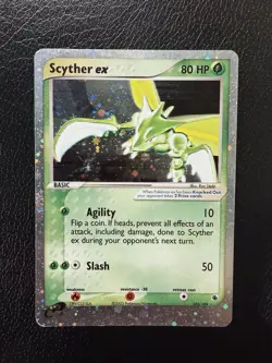 Pokemon Scyther EX TCG Holo Ultra Rare Card Ruby and Sapphire 102/109 MP - Image 1