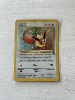 Pokemon Eevee Black Star Holo Promo Card #11 1999 - Image 1