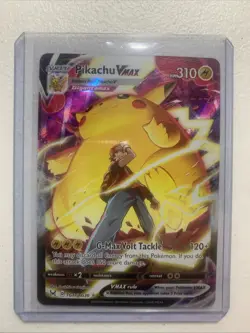 Pikachu VMAX TG17/TG30 Swsh11: Lost Origin Trainer Gallery Full Art Holo Card - Image 1