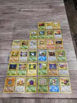 Jungle Set - COMPLETE 32 Common & Uncommon Pokemon Card Lot - WOTC Binder - Image 1