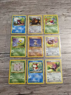 Jungle Set - COMPLETE 32 Common & Uncommon Pokemon Card Lot - WOTC Binder - Image 2
