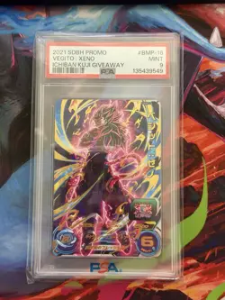 2021 SDBH Vegito Xeno Ichiban Kuji Promo Card #BMP-16 PSA 9 - Image 1