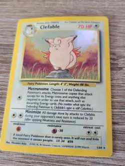 Clefable - 1/64 - Pokemon Jungle Unlimited Holo Rare Card WOTC LP - Image 1