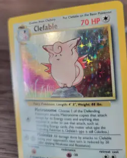 Clefable - 1/64 - Pokemon Jungle Unlimited Holo Rare Card WOTC LP - Image 2