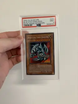 Blue-Eyes Toon Dragon Yugioh TCG Secret Rare Card MRL-000 PSA9 1st EDITION - Image 2