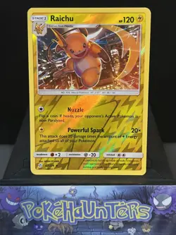 Pokemon Card Raichu 67/236 SM Cosmic Eclipse Reverse Holo Rare Near Mint - Image 2