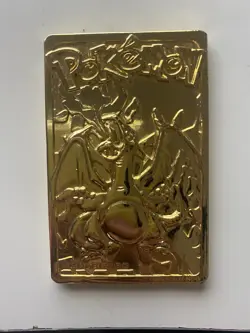 Charizard 1999 Burger King Vintage 23 Karat Gold Plated Card - Image 1
