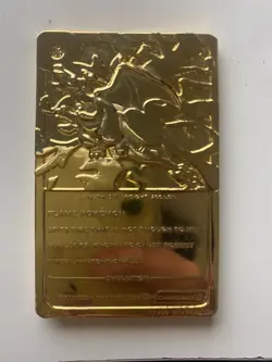 Charizard 1999 Burger King Vintage 23 Karat Gold Plated Card - Image 2