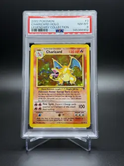 Charizard Legendary Holo Rare Card #3/110 Vintage Near Mint PSA 8 - Image 1