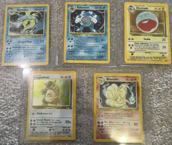 Vintage Pokemon Card Lot Holo Rare Bundle – Gyarados, Poliwrath, Ninetales… - Image 1