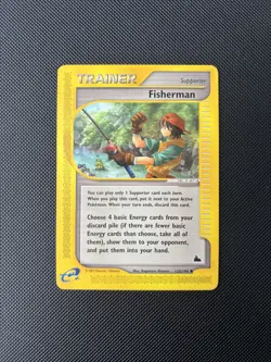 Pokemon Card Skyridge Fisherman 125/144 E Series Pokemon TCG - Image 1