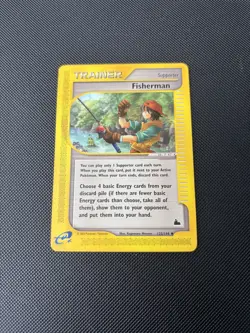 Pokemon Card Skyridge Fisherman 125/144 E Series Pokemon TCG - Image 3