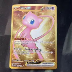 Mew EX TCG Scarlet & Violet Holo Hyper Rare Card 205/165 Pokemon Full Art - Image 1