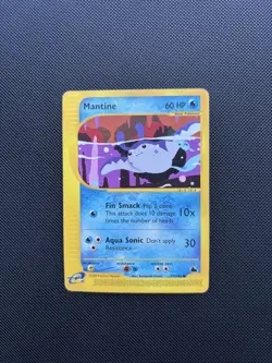 Pokemon Card Skyridge Mantine 77/144 E Series Pokemon TCG - Image 1