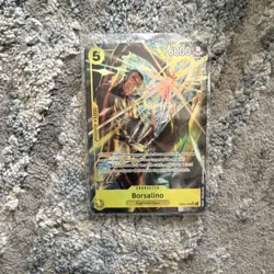 Bandai One Piece CCG Borsalino Egghead Navy Blocker Holo Card 6000 Power - Image 1