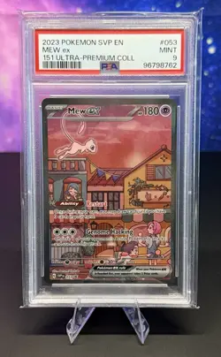 Graded PSA 9 Mew ex 053 Sv: Scarlet & Violet Promo Cards Holo - Image 1