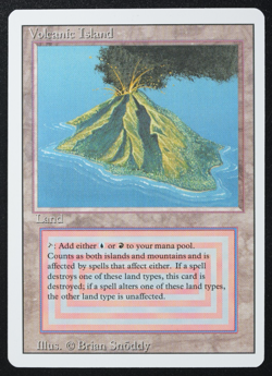 Volcanic Island Magic Card Dual Land Revised MTG Reserved List - Image 3