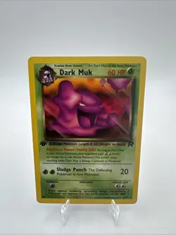 Pokemon Dark Muk #41/82 1st Edition Non-Holo Card - Image 1
