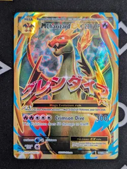 M Charizard EX 101/108 Evolutions Mega Holo Full Art LP Pokemon TCG - Image 1