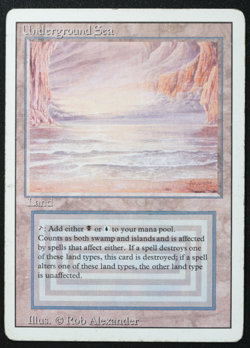 Underground Sea Magic Card Dual Land Revised MTG Reserved List - Image 3