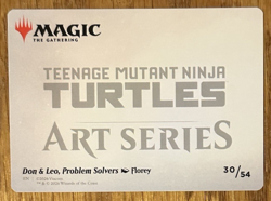 MTG Teenage Mutant Ninja Turtles Art Card, Don & Leo, Problem Solvers 30/54 - Image 2