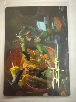 2026 Magic Art Series: TMNT #13 Michelangelo, Game Master Gold-Stamped Signature - Image 1