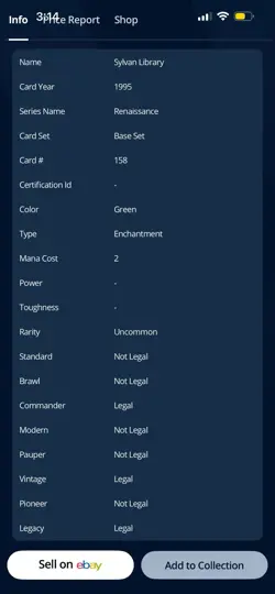 VINTAGE~MTG💥Sylvan Library 💥Italian~Legends ~Magic The Gathering~1995 - Image 3