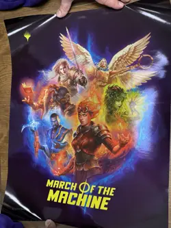 Magic the Gathering March Of The Machines MTG Foil Promo Poster - Image 1