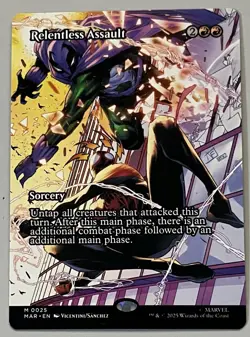 MTG Marvel Universe Relentless Assault Sorcery MYTHIC REGULAR #0025 - Image 1