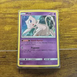 Pokemon Card MEW SM215 Rare Black Star Promo - NM - Image 1