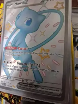 2024 POKEMON PAF Mew Ex #216 EN-PALDEAN FATES SHINY ULTRA RARE - Image 5