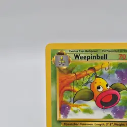 Pokemon TCG Weepinbell 64/130 Base Set 2 Uncommon Non Holo Card LP - Image 3