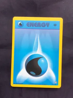 Pokemon Cards: Neo Genesis 1st Edition Common: Water Energy 111/111 - Image 1