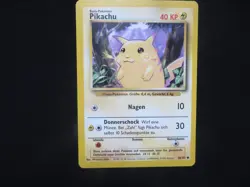 RARE PROMO - Pikachu - 1st Edition - Pokemon Base Set - German - 40 PS Gnaw 1999 - Image 1