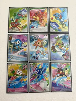 Pokemon First Partner illustration complete Promo Set - 30th Anniversary stamp - Image 1