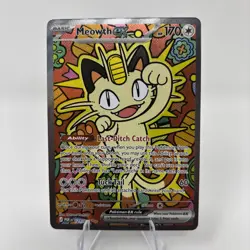 Pokemon TCG Meowth EX 121/88 SIR Special Illustration Rare Perfect Order ⭐⭐ - Image 1