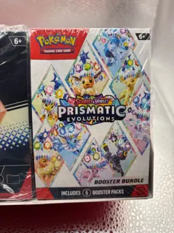 Pokemon TCG Scarlet & Violet Prismatic Evolutions Surprise Box - W 6 Boosters pk - Image 2