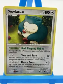 Pokemon TCG Snorlax LV.4081/111 Common Non-Holo Card Platinum Rising Rivals - Image 1
