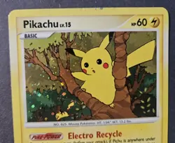 Pokemon TCG Pikachu DP Black Star Promotional DP16 Holo Promo Damaged - Image 2