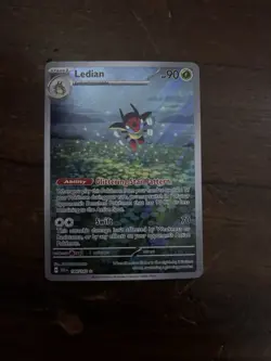 Pokemon TCG Ledian Stellar Crown Holo Illustration Rare Card 144/142 - Image 2