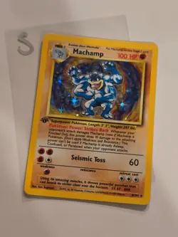 😻 Pokemon MACHAMP * 1st Edition * Base Set 8/102 * HOLO * LP (S) - Image 1