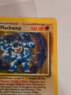 😻 Pokemon MACHAMP * 1st Edition * Base Set 8/102 * HOLO * LP (S) - Image 3